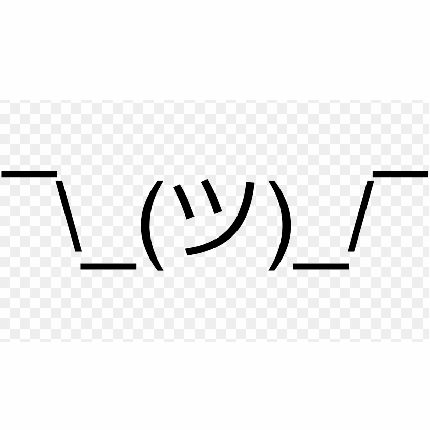 Shrug ASCII emoji.