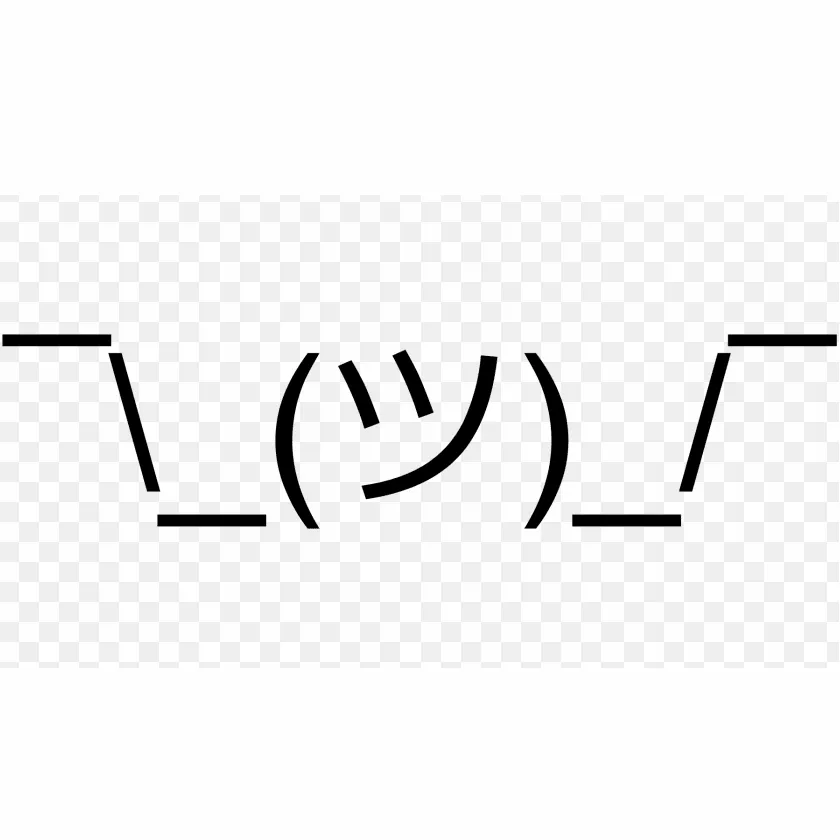 Shrug ASCII emoji.