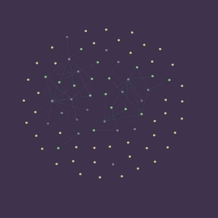A beautiful Obsidian content graph in the making.